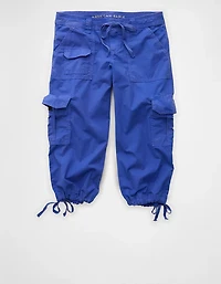 Pantalon capri ample à taille très basse AE