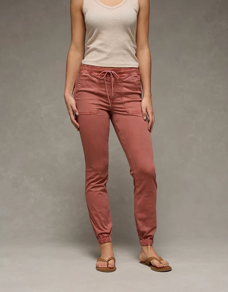 Pantalon de jogging style jegging extensible à taille haute AE