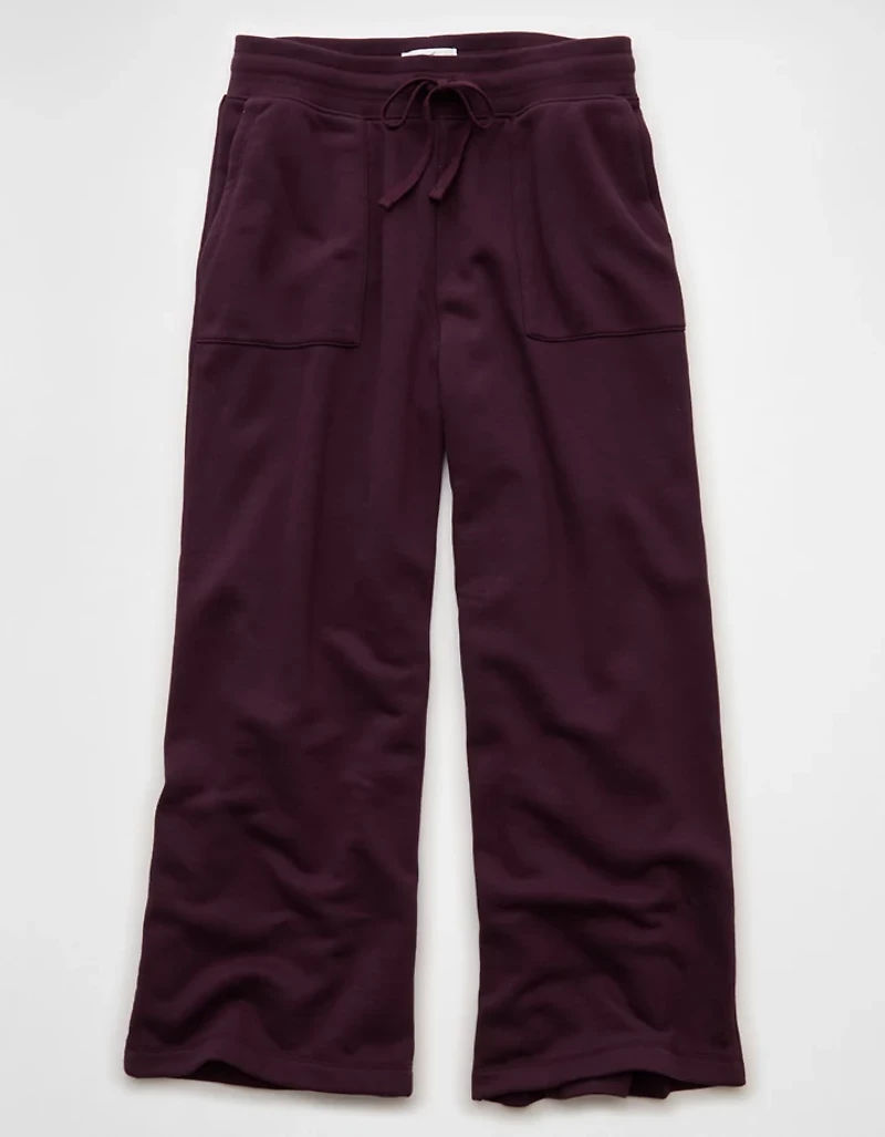 AE Everyday Luxe Wide-Leg Sweatpant