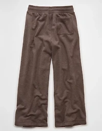 Pantalon en molleton à jambe large luxe de tous les jours AE