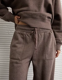 Pantalon en molleton à jambe large luxe de tous les jours AE