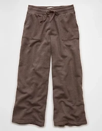 Pantalon en molleton à jambe large luxe de tous les jours AE