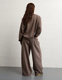 Pantalon en molleton à jambe large luxe de tous les jours AE