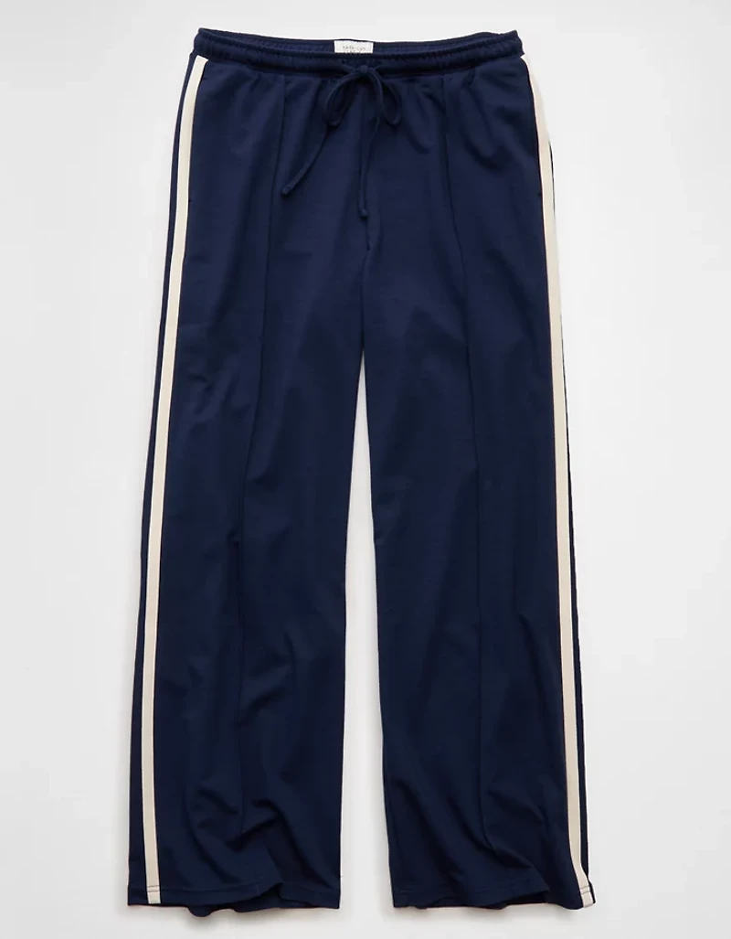 Pantalon d’entraînement à jambe large et taille haute extensible AE