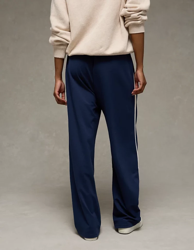 Pantalon d’entraînement à jambe large et taille haute extensible AE