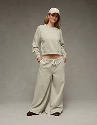 Pantalon en molleton à jambe large luxe de tous les jours AE