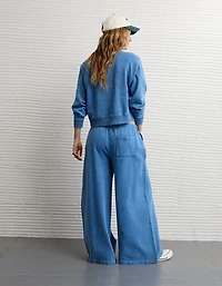AE Everyday Luxe Wide-Leg Sweatpant