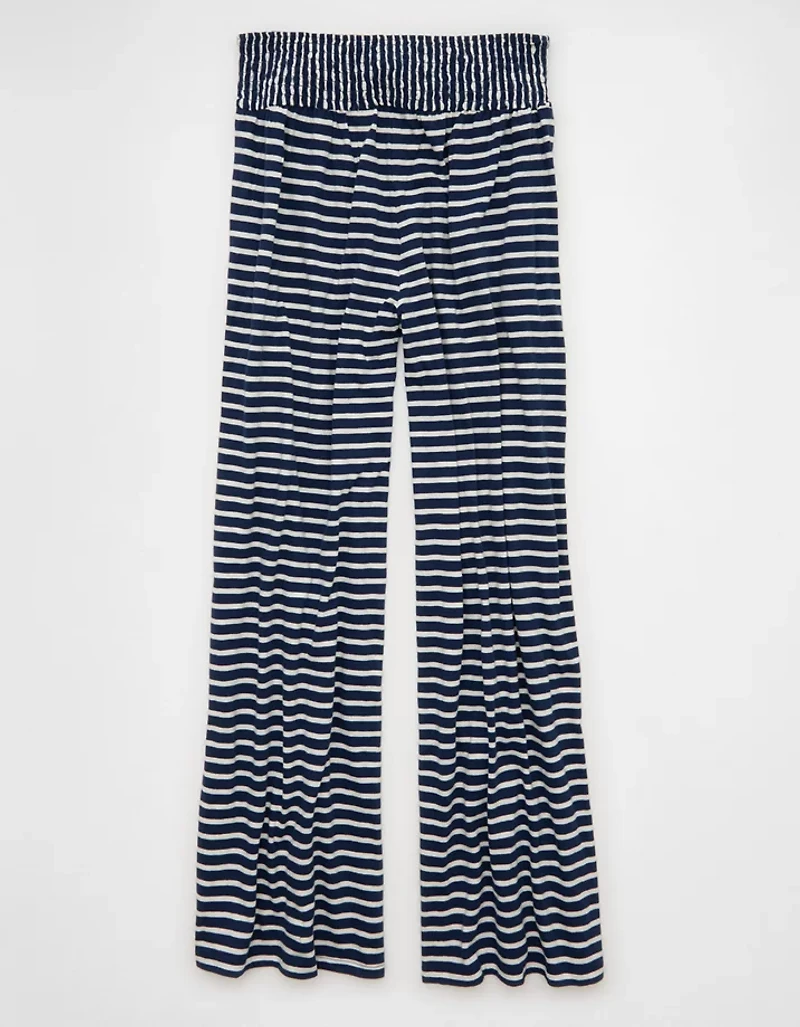 Pantalon à taille haute en tricot Vive le soleil AE