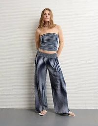 Pantalon à taille haute en tricot Vive le soleil AE