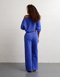 Pantalon droit en molleton Luxe de tous les jours AE