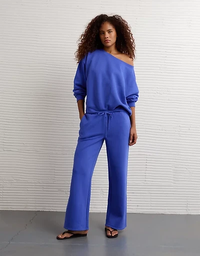 Pantalon droit en molleton Luxe de tous les jours AE