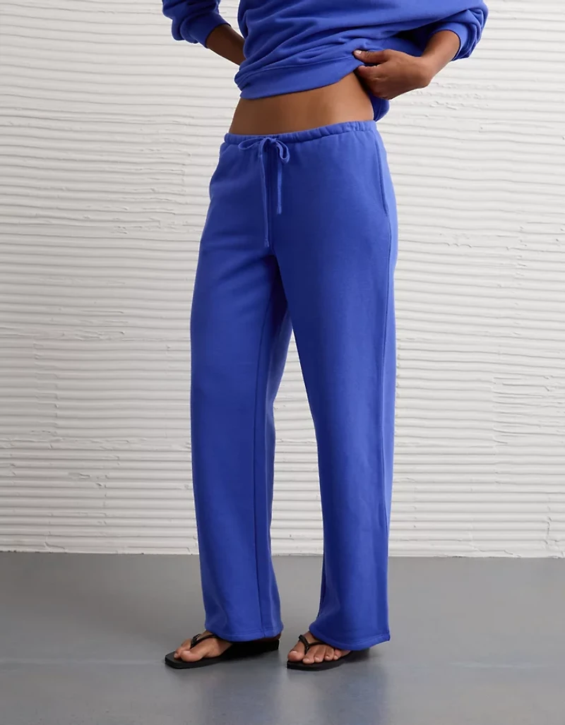 Pantalon droit en molleton Luxe de tous les jours AE