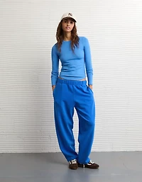 Pantalon en molleton à jambe ballon Luxe de tous les jours AE