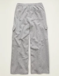 AE Everyday Luxe Cargo Wide-Leg Sweatpant