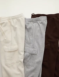 AE Everyday Luxe Cargo Wide-Leg Sweatpant