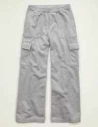AE Everyday Luxe Cargo Wide-Leg Sweatpant
