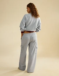 AE Everyday Luxe Cargo Wide-Leg Sweatpant