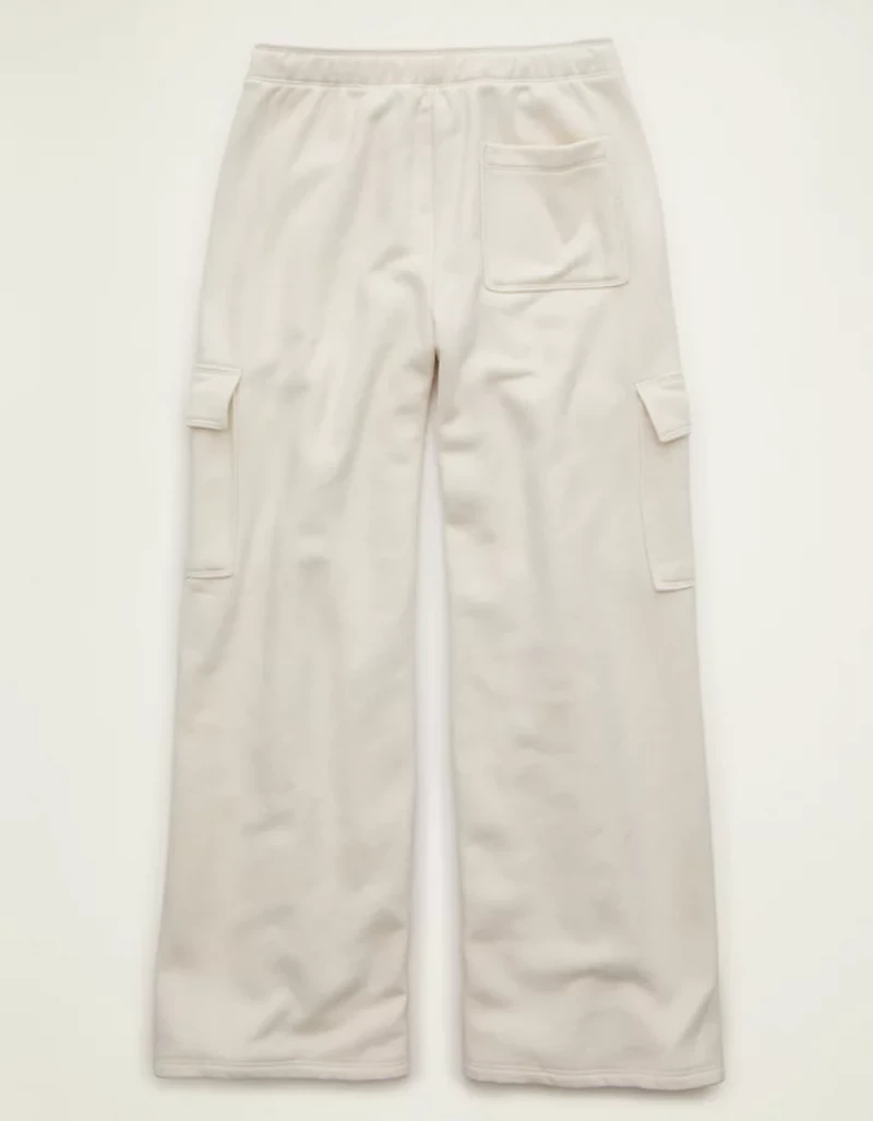 AE Everyday Luxe Cargo Wide-Leg Sweatpant