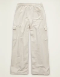 AE Everyday Luxe Cargo Wide-Leg Sweatpant