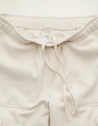 AE Everyday Luxe Cargo Wide-Leg Sweatpant