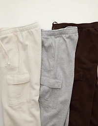Pantalon cargo en molleton à jambe large Luxe de tous les jours AE