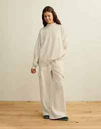 Pantalon cargo en molleton à jambe large Luxe de tous les jours AE