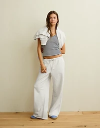 Pantalon droit en molleton Luxe de tous les jours AE