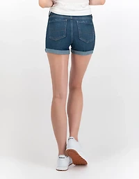 AE Dream High-Waisted Denim Midi Short