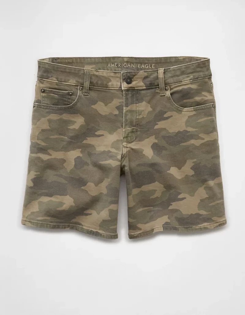 AE 8" Stretch Low-Rise Camo Baggy Short