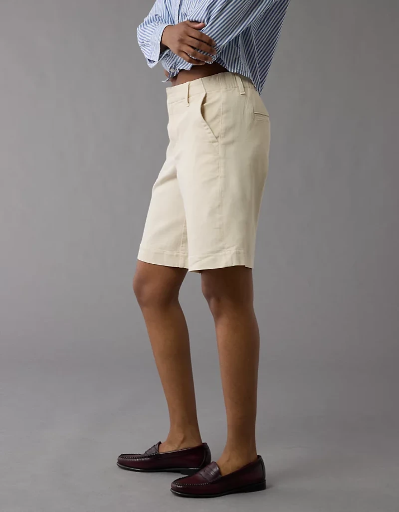 AE 11" Stretch High-Waisted Trouser Short