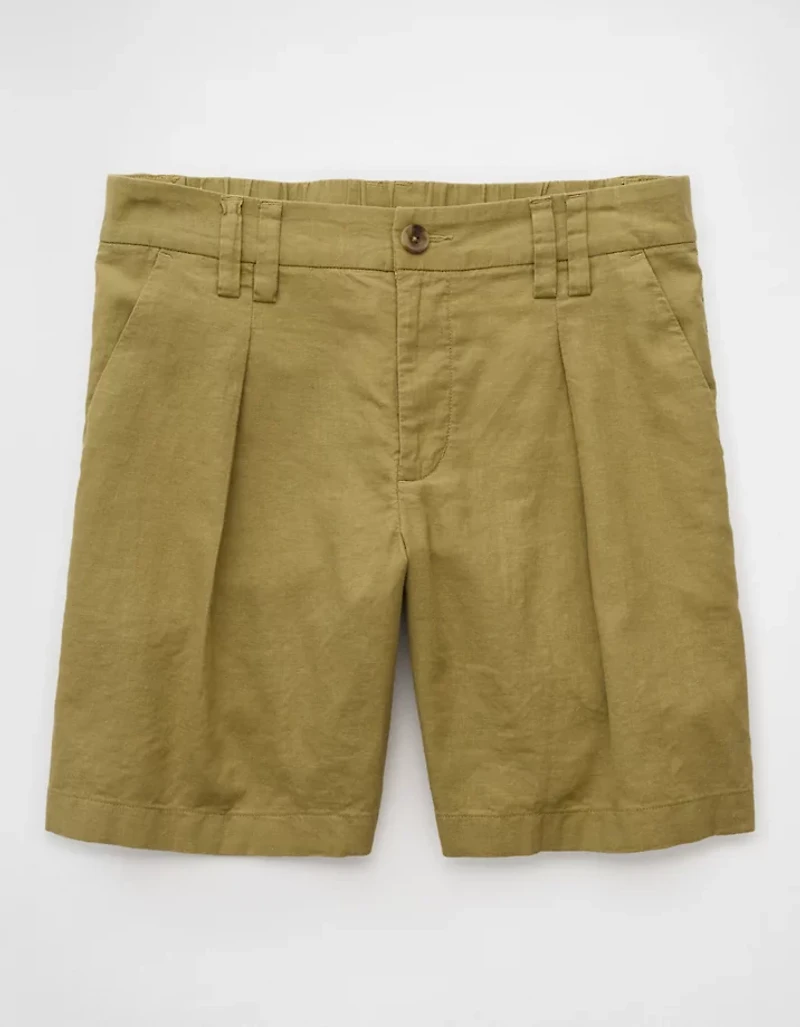 AE Stretch Linen-Blend 8" Trouser Short