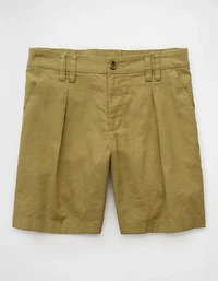 AE Stretch Linen-Blend 8" Trouser Short