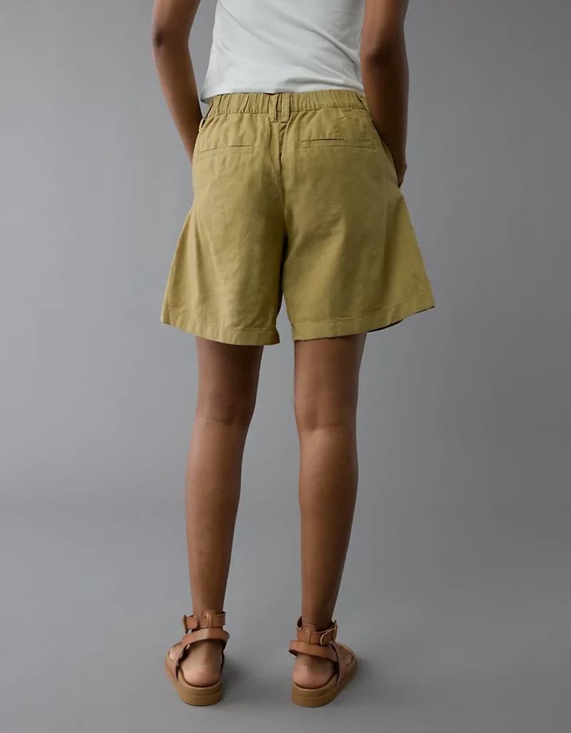 AE Stretch Linen-Blend 8" Trouser Short