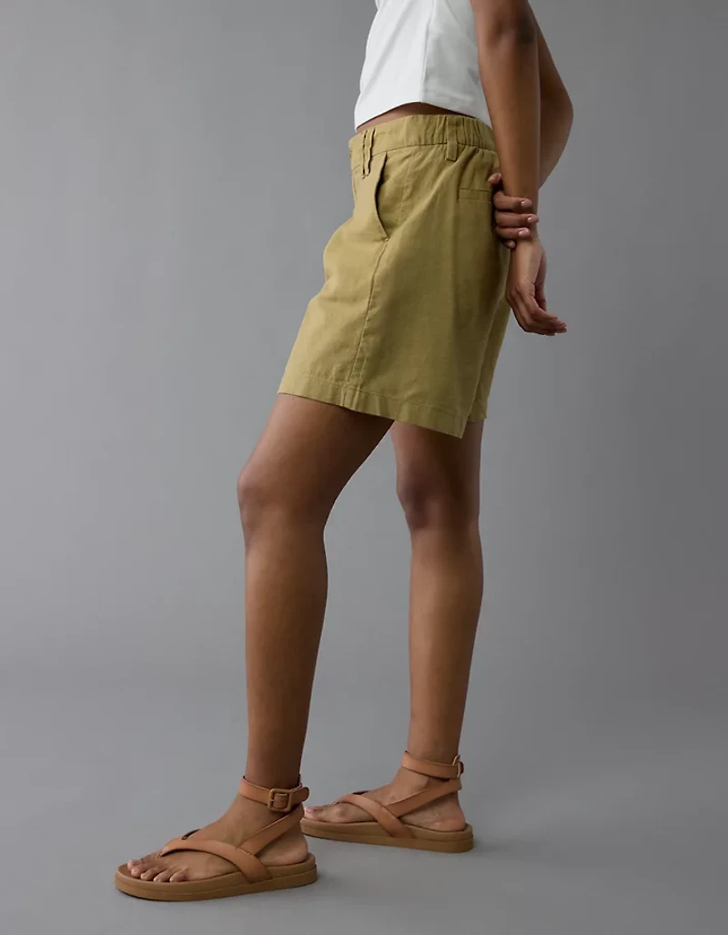 AE Stretch Linen-Blend 8" Trouser Short