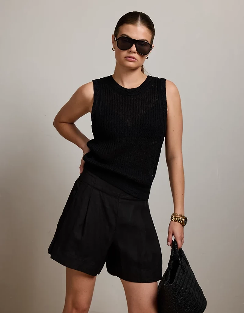 AE77 Premium Linen Short
