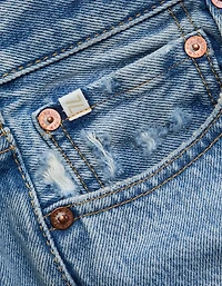 AE77 Premium Super High-Waisted Baggy Bermuda Denim Short