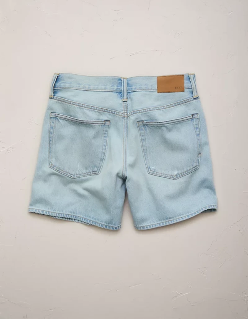 Short en denim ample à taille basse de 5 po haut gamme AE77