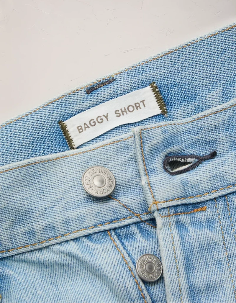Short en denim ample à taille basse de 5 po haut gamme AE77