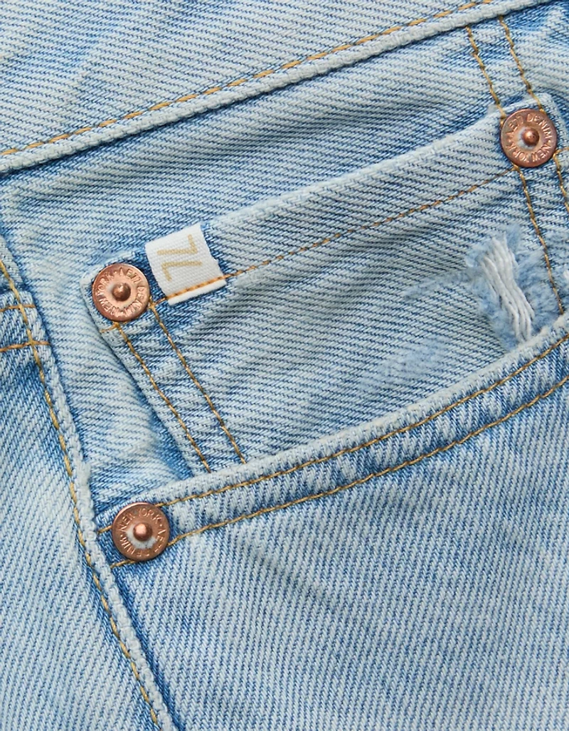 Short en denim ample à taille basse de 5 po haut gamme AE77