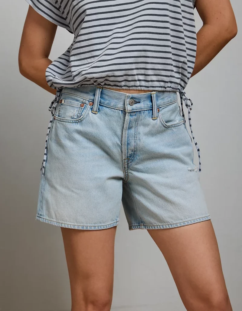 Short en denim ample à taille basse de 5 po haut gamme AE77