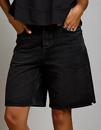 AE77 Premium Super High-Waisted Baggy Bermuda Denim Short