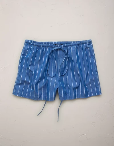 Short en popeline à taille haute AE77