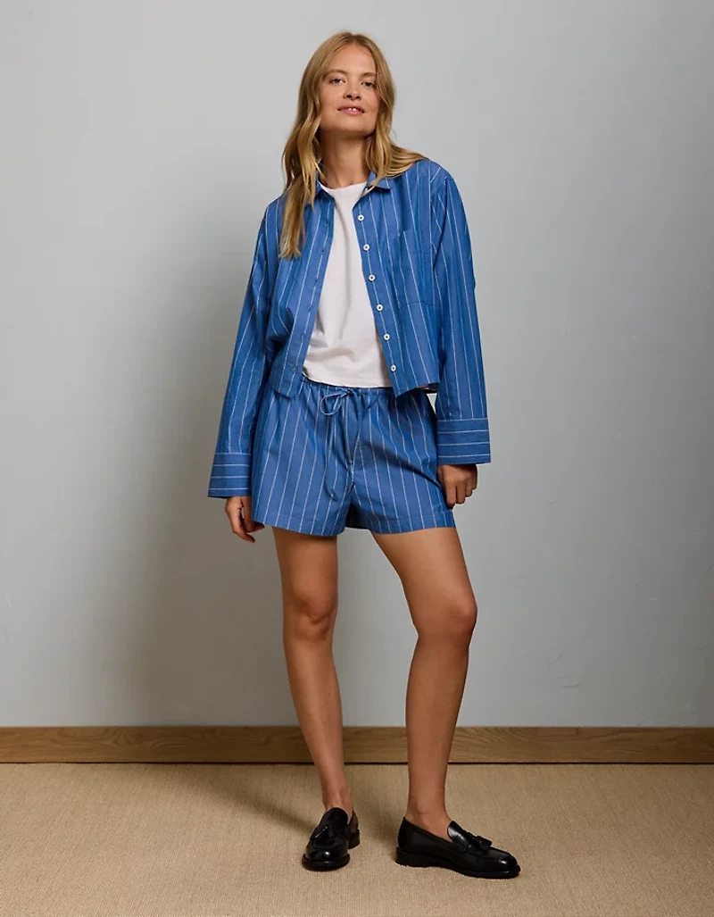 AE77 High-Waisted Poplin Short