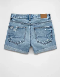 AE Stretch Curvy Ripped Denim Mom Short