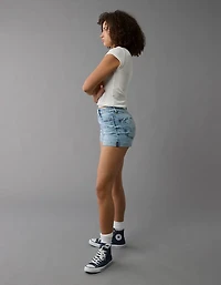 AE Stretch Curvy Ripped Denim Mom Short