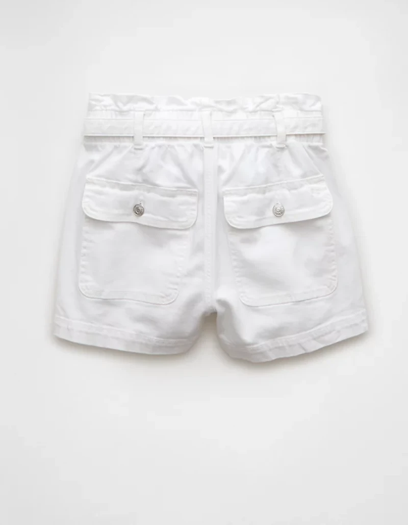AE Stretch Paper Bag Denim Mom Short
