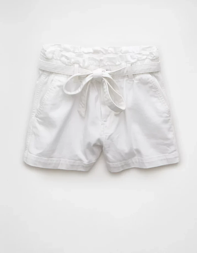 AE Stretch Paper Bag Denim Mom Short