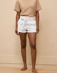 AE Stretch Paper Bag Denim Mom Short