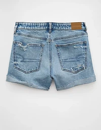 AE Stretch Ripped Denim Mom Short