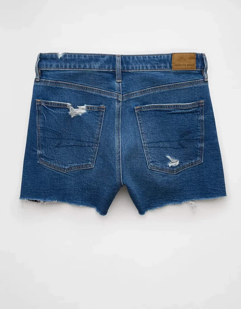 AE Strigid Ripped Denim Mom Short